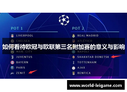 如何看待欧冠与欧联第三名附加赛的意义与影响 如何看待欧冠与欧联第三名附加赛的意义与影响