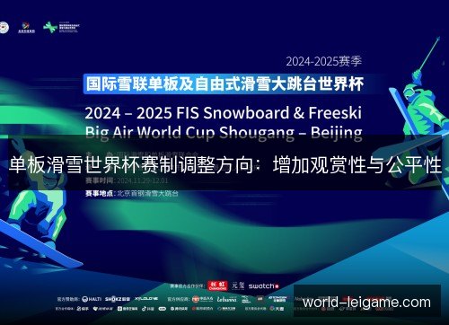 单板滑雪世界杯赛制调整方向：增加观赏性与公平性
